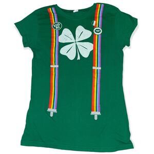 Kiss me Im Irish Juniors Tee Sz L